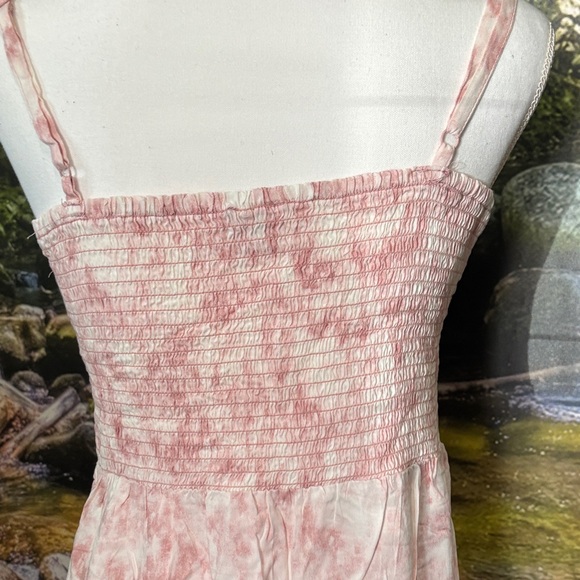 AUW Pink Tie-Dye Button-Down Dress - Picture 6 of 8